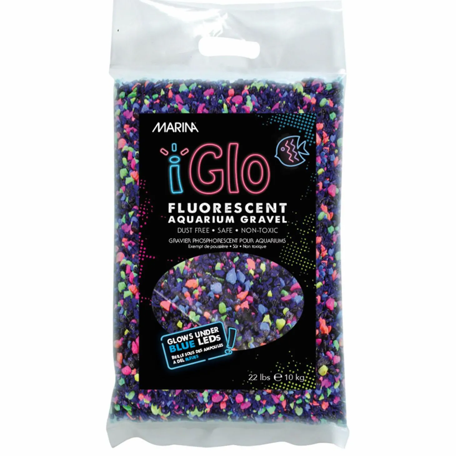 iGlo Fluorescent Aquarium Gravel Galaxy