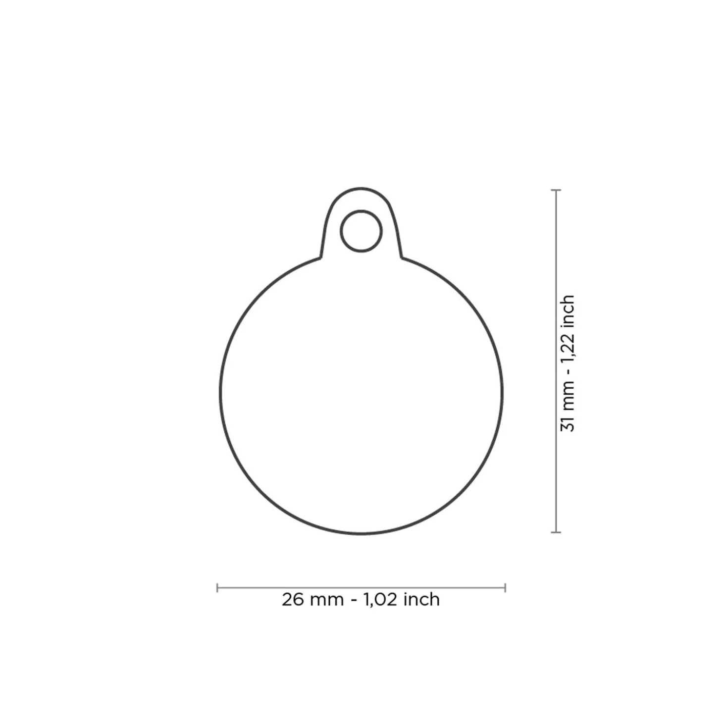 Im The King Circle ID Tag