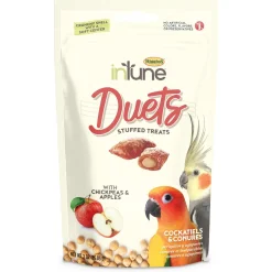Intune Duets Apple Stuffed Cockatiel & Conure Treats