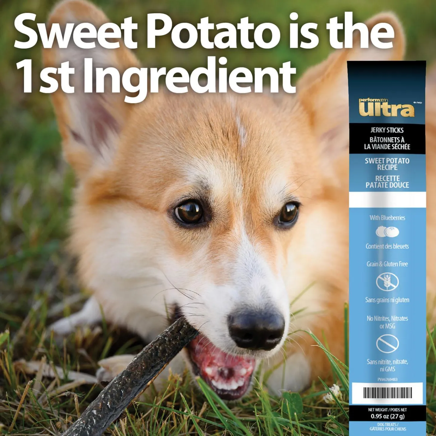 Jerky Sticks Sweet Potato Dog Treats