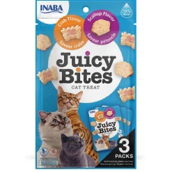 Juicy Bites Scallop & Crab Flavour Cat Treats