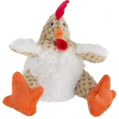 Just For Me White Rooster Dog Toy