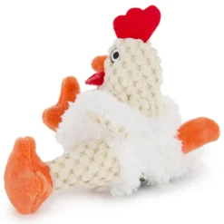 Just For Me White Rooster Dog Toy