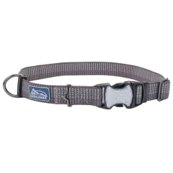 K9 Explorer Brights Reflective Adjustable Dog Collar Grey