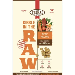 Kibble in the Raw Beef Recipe Adult Dog Food