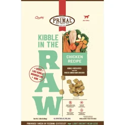 Kibble in the Raw Chicken Recipe Adult Dog Food