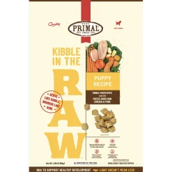 Kibble in the Raw Puppy Recipe Dog Food
