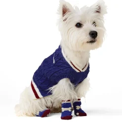 Lacrosse Knit Navy Sweater