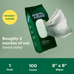 Lavender-Scented Hypoallergenic Dog Grooming Wipes