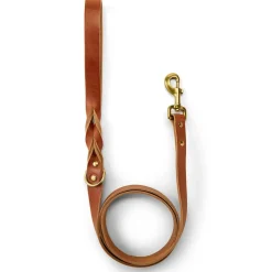 Leather 1in Cognac Dog Leash
