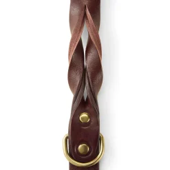 Leather 1in Dark Brown Dog Leash