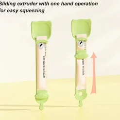 Lickable Treat Dispenser Green Feeding Spoon