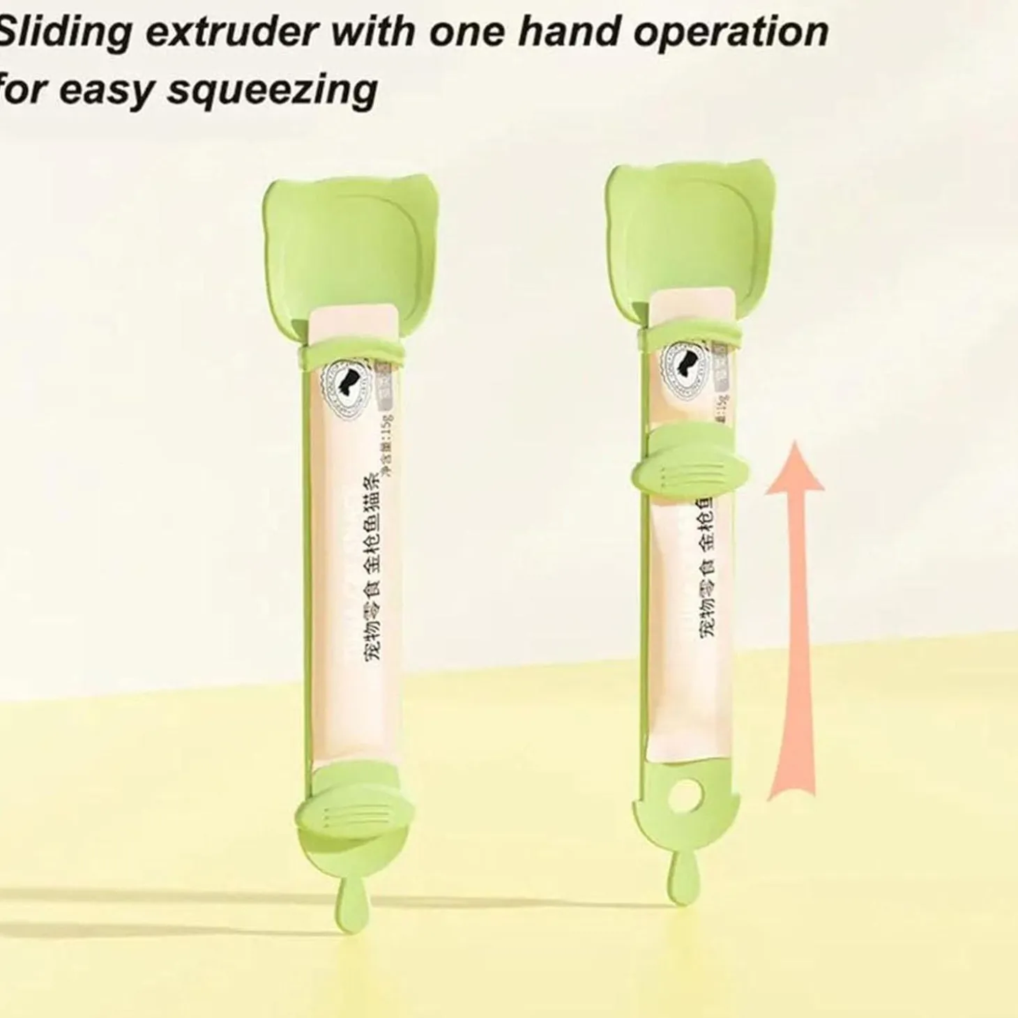 Lickable Treat Dispenser Green Feeding Spoon