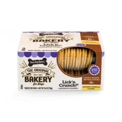 Lick'n Crunch! Carob & Peanut Butter Flavours & Golden & Vanilla Flavour Dog Treats