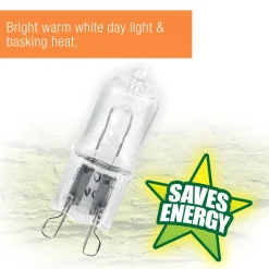 Light & Heat Mini Halogen Day White Bulb 25W