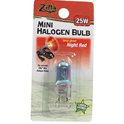 Light & Heat Mini Halogen Night Red Bulb 25W
