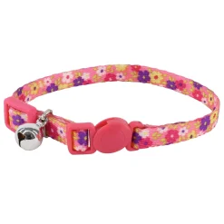 Li'l Pals Daisy Pink Adjustable Breakaway Kitten Cat Collar