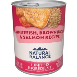 Limited Ingredient Whitefish Brown Rice & Salmon Recipe Adult Dog Food