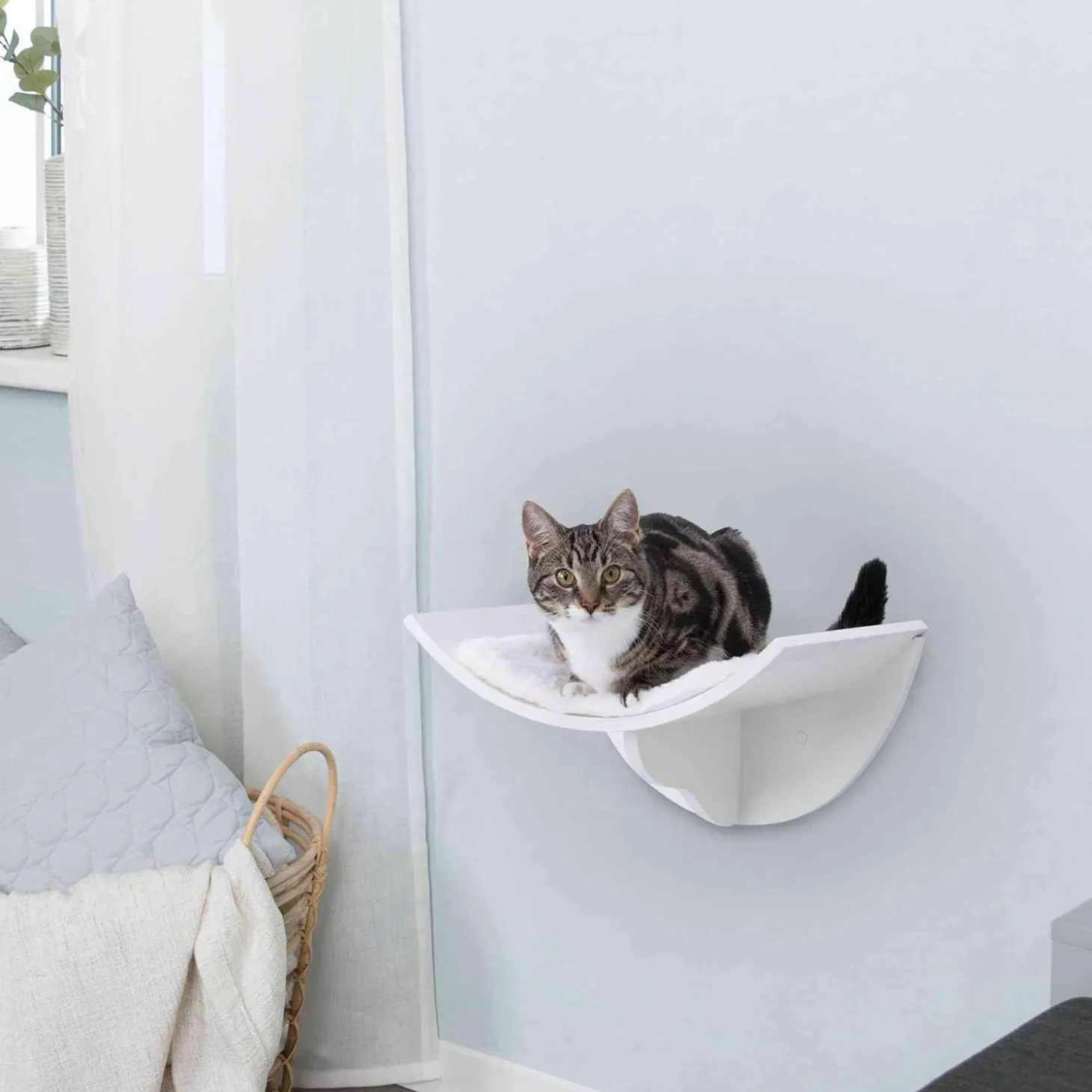 Lorena White Wall Mount Perch