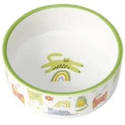 Love Cats Stoneware Round Cat Bowl