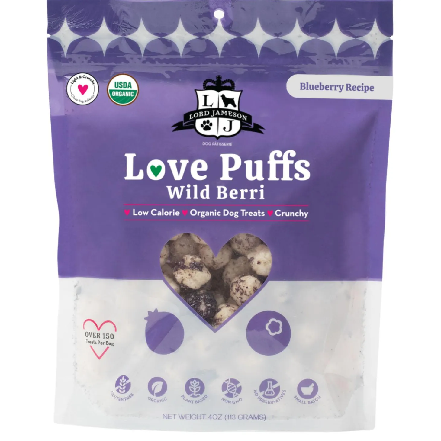 Love Puffs Wild Berri Dog Treats