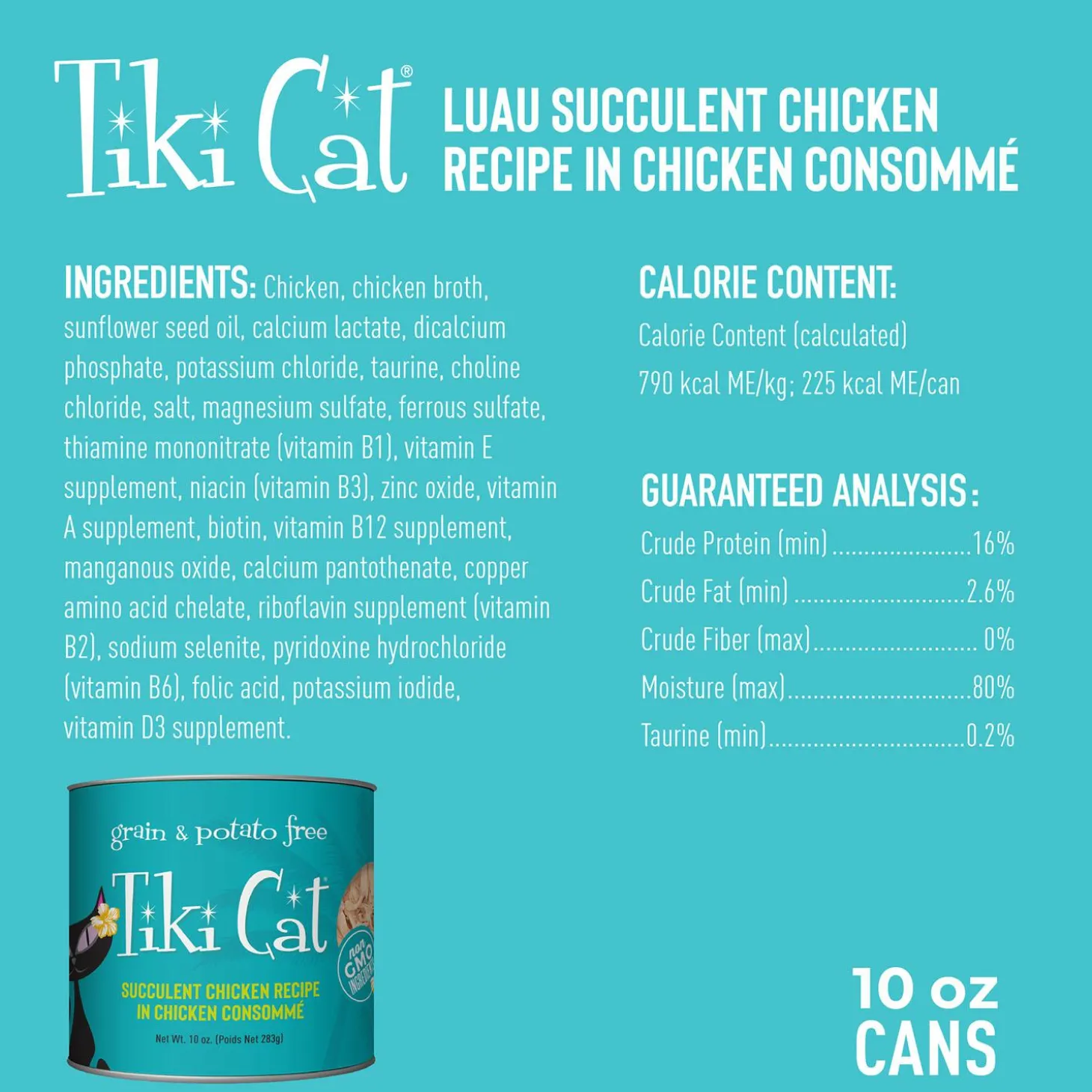 Luau Succulent Chicken Recipe in Chicken Consomme Cat Food