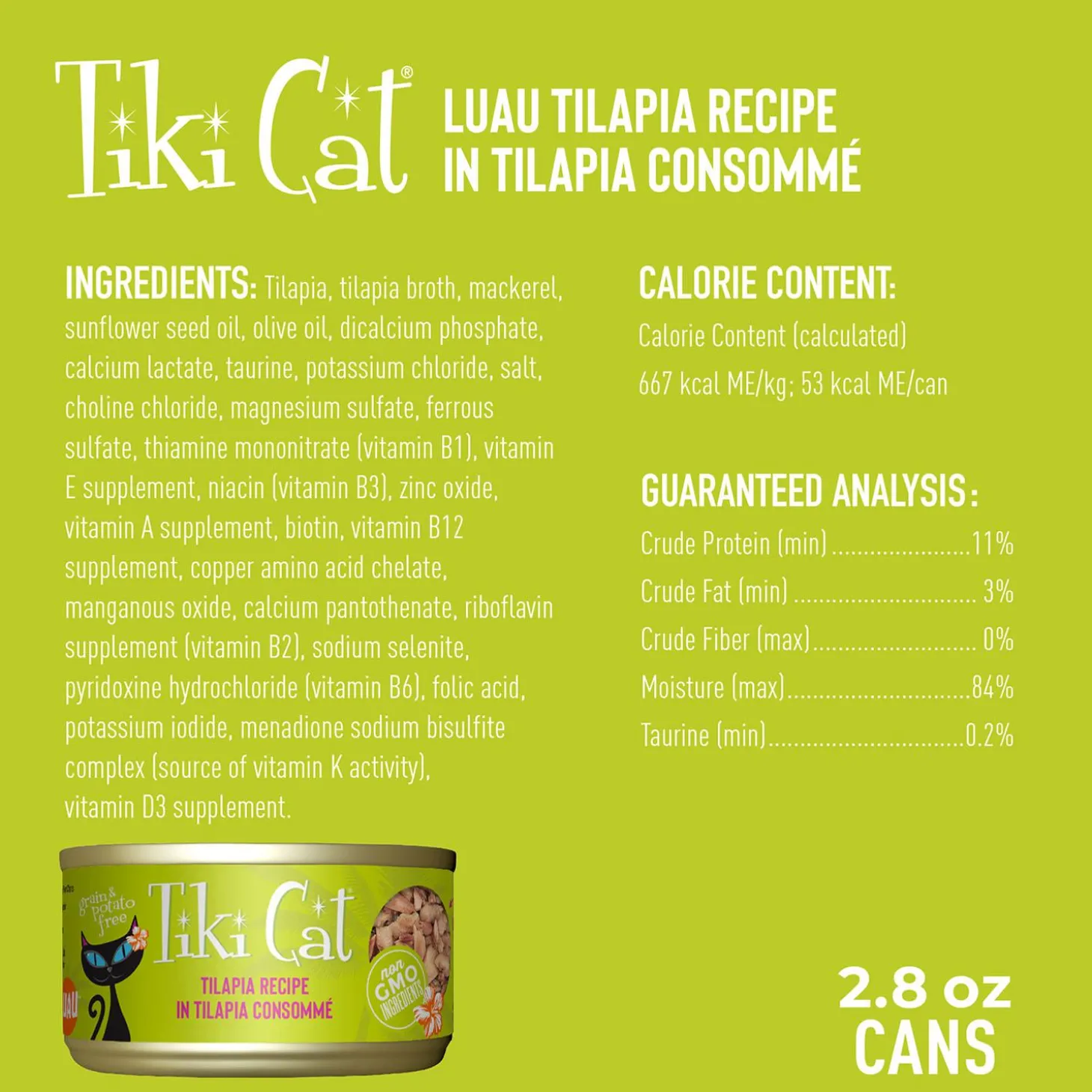 Luau Tilapia Recipe in Tilapia Consomme Cat Food