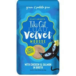 Luau Velvet Mousse Chicken & Salmon in Broth Cat Food