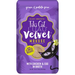 Luau Velvet Mousse Chicken & Egg in Broth Cat Food