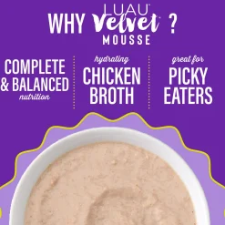 Luau Velvet Mousse Chicken & Egg in Broth Cat Food