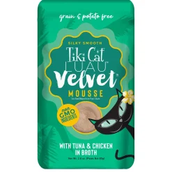 Luau Velvet Mousse Tuna & Chicken in Broth Cat Food