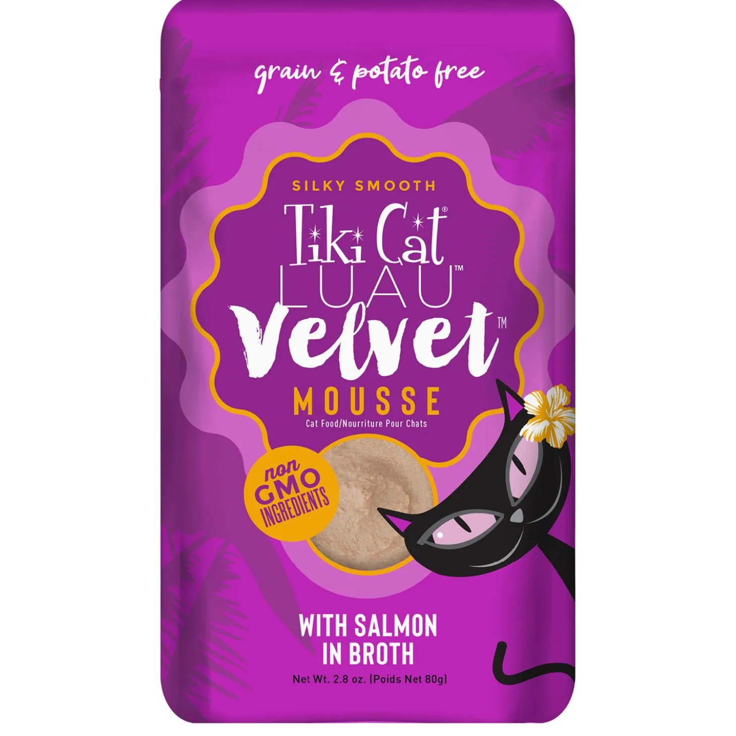 Luau Velvet Mousse with Salmon in Broth Cat Food