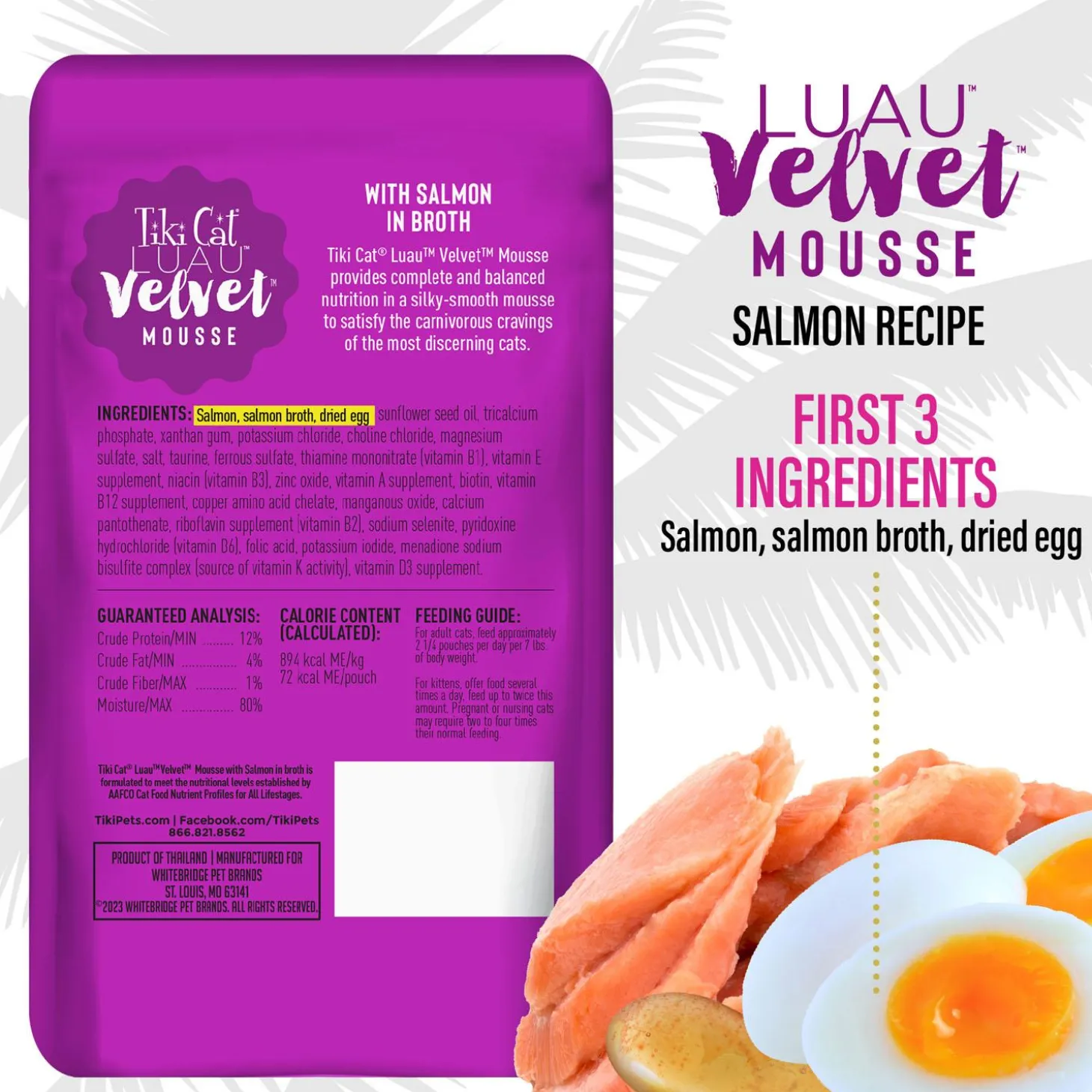 Luau Velvet Mousse with Salmon in Broth Cat Food