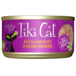 Luau Wild Salmon Recipe in Salmon Consomme Cat Food