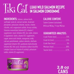 Luau Wild Salmon Recipe in Salmon Consomme Cat Food