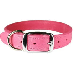 Luxe Leather Collar Pink