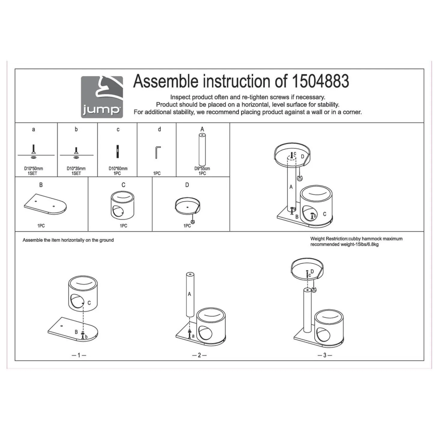 Maggie Hammock Condo Cat Tree