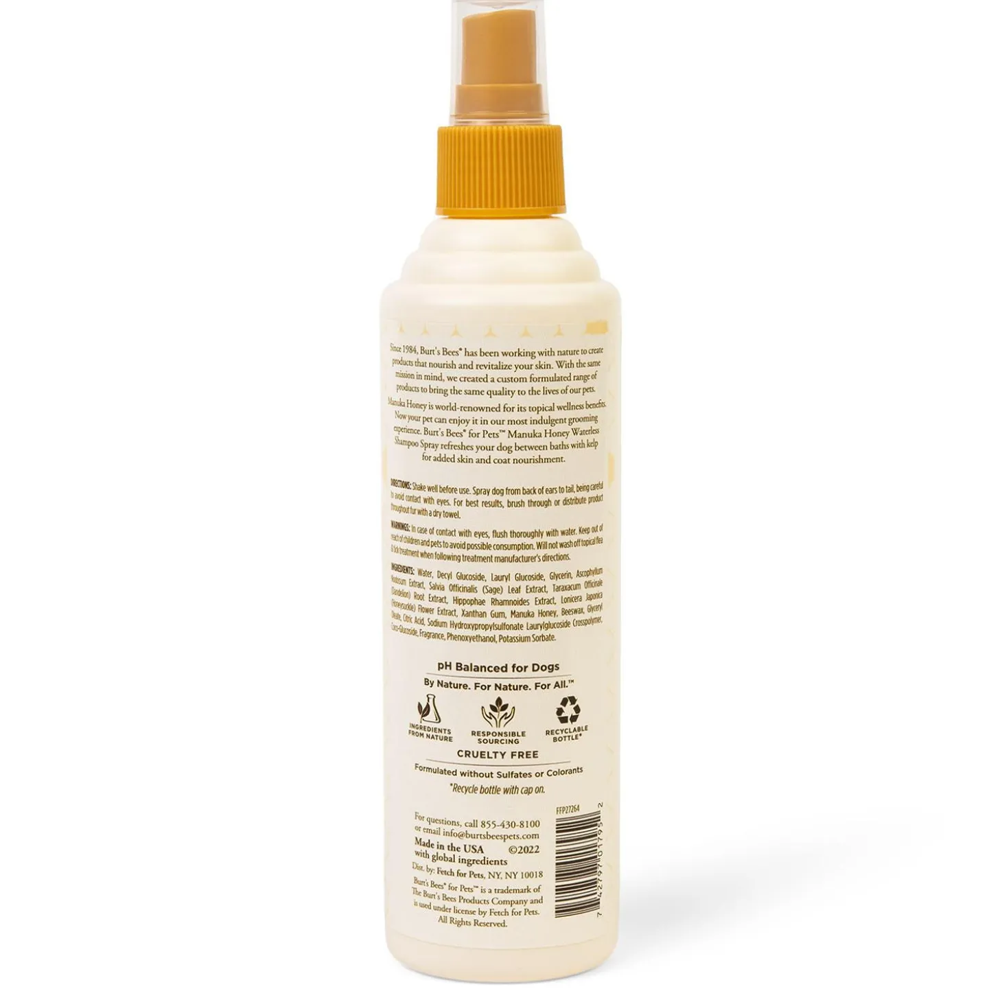 Manuka Honey Waterless Shampoo Dog Spray