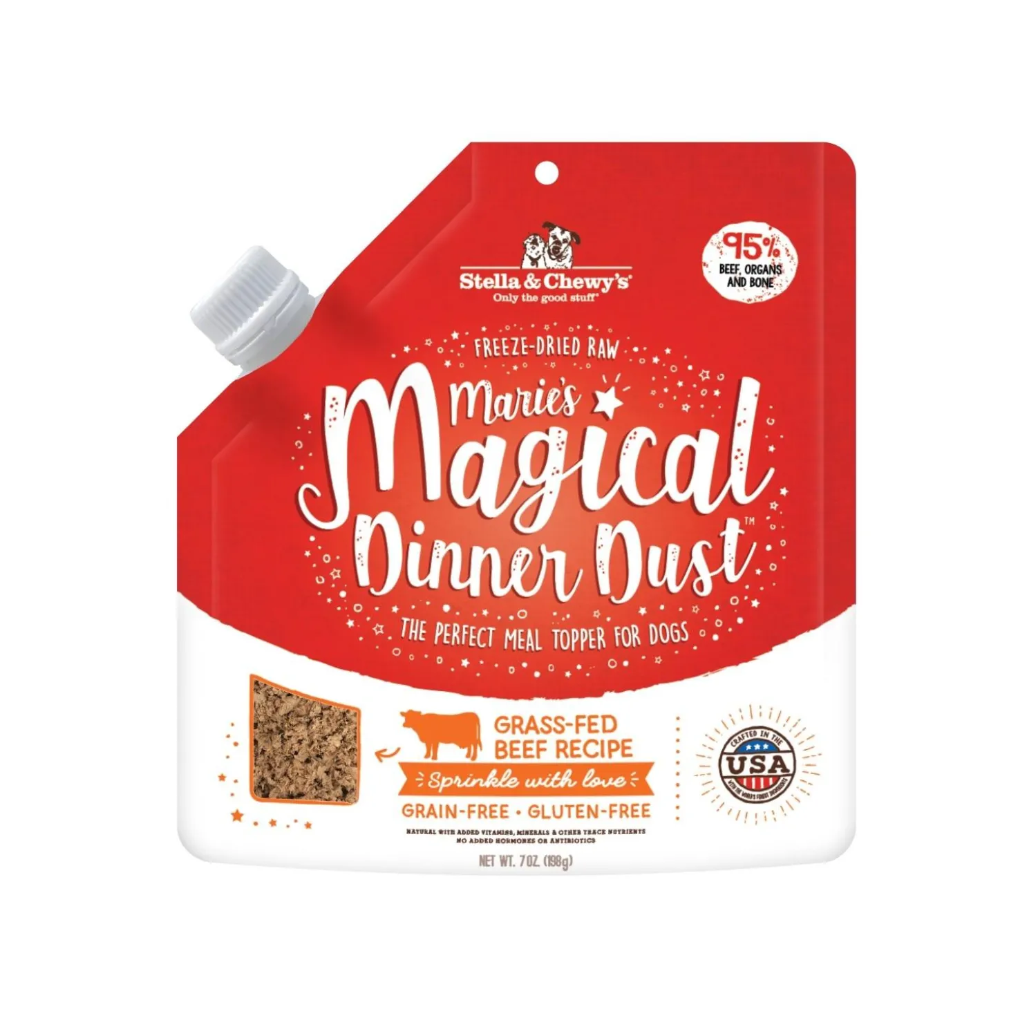 Marie's Magical Dinner Dust Grass-Fed Beef Dog Food Topper