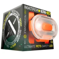 Matrix Ultra LED Rechargeable Safety Light Orange
