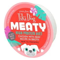 Meaty Chicken with Beef Recipe in Broth Dog Food