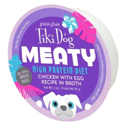 Meaty Chicken with Egg Recipe in Broth Dog Food