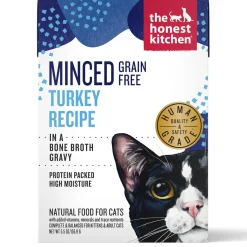 Minced Turkey in Bone Broth Gravy Recipe Cat Food