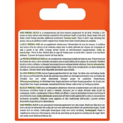 Mineral Block with Dried Orange Peel for Small Birds