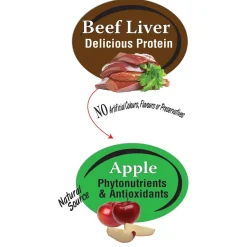 Mini Bits Beef Liver Plus Real Apple Dog Treats