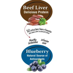 Mini Bits Beef Liver Plus Real Blueberry Dog Treats