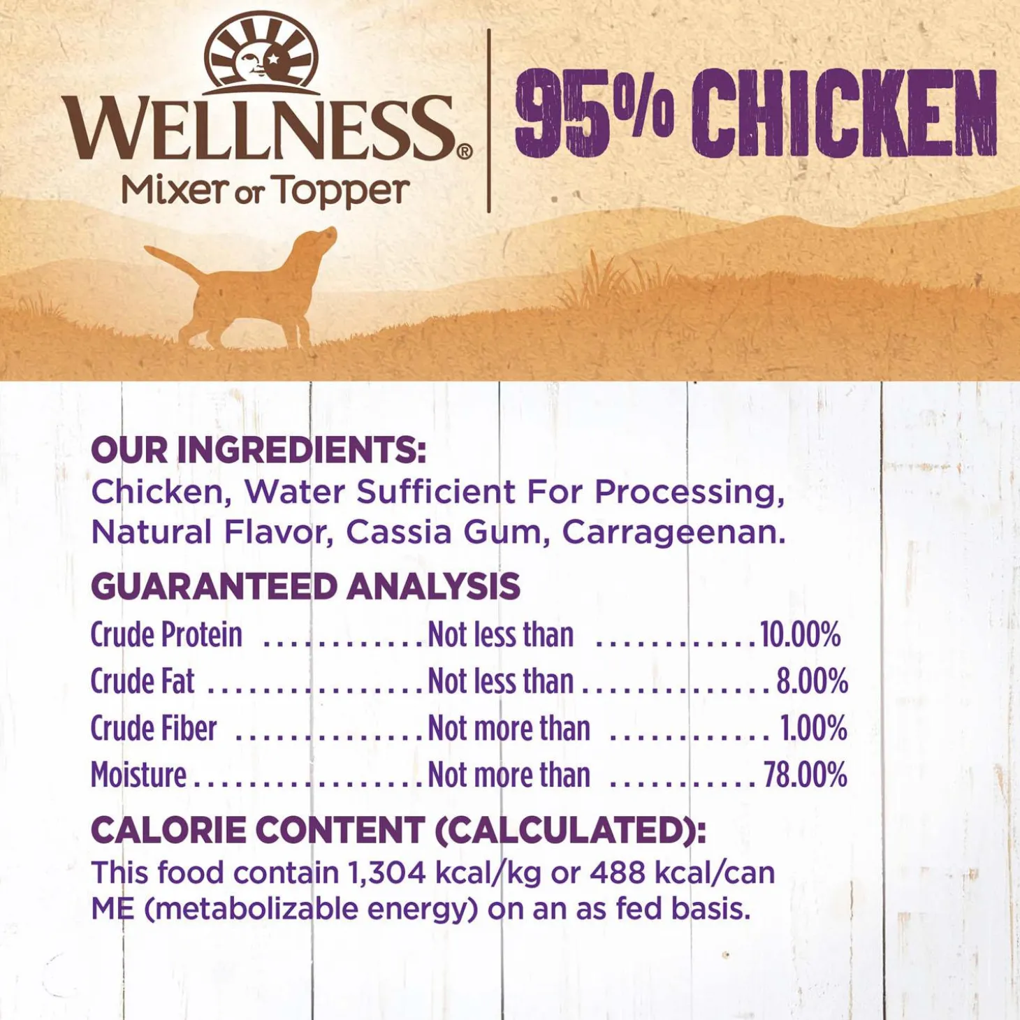 Mixer or Topper 95% Chicken Pate Dog Food