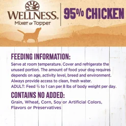 Mixer or Topper 95% Chicken Pate Dog Food