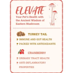 Mushroom Bone Broth Turkey Tail & Cranberry Dog & Cat Meal Topper