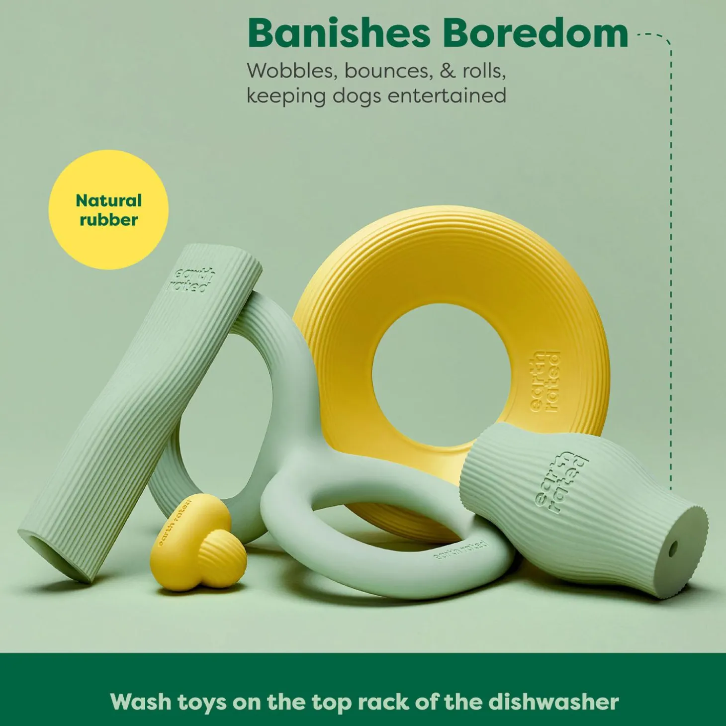 Natural Rubber Dog Treat Toy